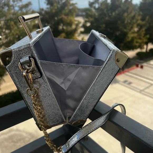 Aldo Silver and Gold Boombox Bag - Picture 5 of 9